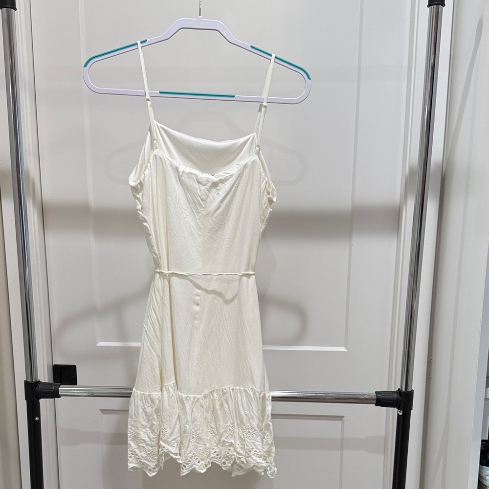 Express Cream Spaghetti Strap Dress - Picture 2 of 3